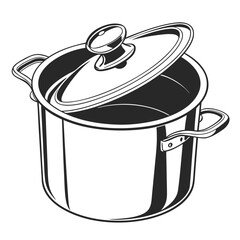 cooking pot vector illustration