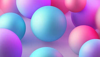 Colorful Balls With Space For Your Content: Created Using Gradient Meshes. Suitable For Various Purposes: Poster, Flyer, Card, Postcard, Cover, Brochure Design.
