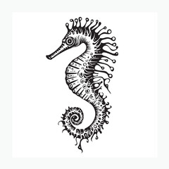 vector illustration of a seahorse © bima saputra