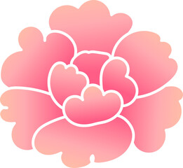 Soft Red Plum Blossom