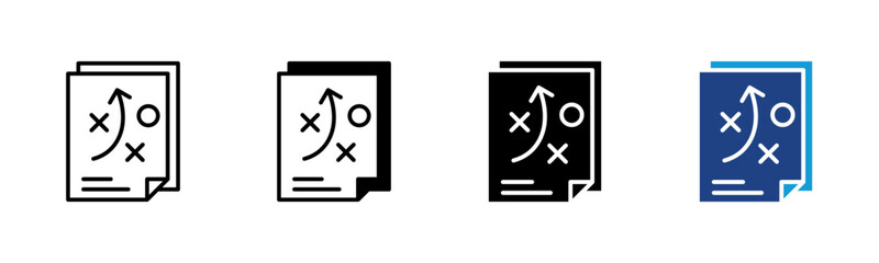 Plan icon set multiple style collection