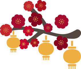Plum Blossom Lantern Ornament