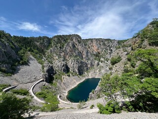 Monument of nature Blue Lake in the Imotski region (Imotski, Croatia) - Geomorfolo&scaron;ki spomenik prirode Modro jezero u Imotskoj krajini, Imotski (UNESCO GeoPark), Hrvatska