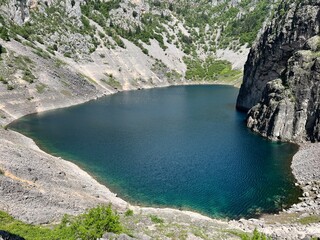 Monument of nature Blue Lake in the Imotski region (Imotski, Croatia) - Geomorfolo&scaron;ki spomenik prirode Modro jezero u Imotskoj krajini, Imotski (UNESCO GeoPark), Hrvatska