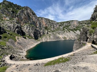 Monument of nature Blue Lake in the Imotski region (Imotski, Croatia) - Geomorfolo&scaron;ki spomenik prirode Modro jezero u Imotskoj krajini, Imotski (UNESCO GeoPark), Hrvatska