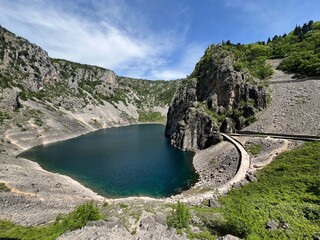 Monument of nature Blue Lake in the Imotski region (Imotski, Croatia) - Geomorfolo&scaron;ki spomenik prirode Modro jezero u Imotskoj krajini, Imotski (UNESCO GeoPark), Hrvatska