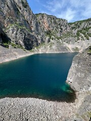 Monument of nature Blue Lake in the Imotski region (Imotski, Croatia) - Geomorfolo&scaron;ki spomenik prirode Modro jezero u Imotskoj krajini, Imotski (UNESCO GeoPark), Hrvatska
