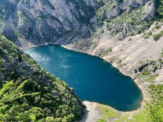 Monument of nature Blue Lake in the Imotski region (Imotski, Croatia) - Geomorfolo&scaron;ki spomenik prirode Modro jezero u Imotskoj krajini, Imotski (UNESCO GeoPark), Hrvatska