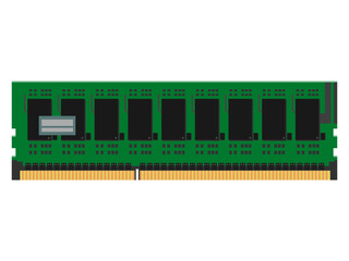 パソコンで使用するメモリのイラスト（Computer Memory Illustration）