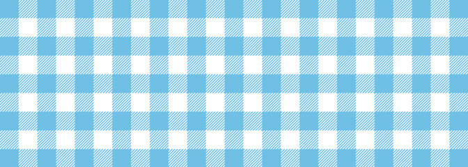 Gingham pattern icon, seamless textile texture with square checkered design, vintage woven fabric style for clothing, decoration, picnic blanket or home textile applications flat vector illustration.