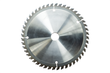 Circular saw blade isolated on white background