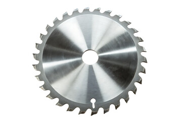 Circular saw blade isolated on white background