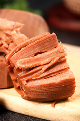 Fresh Lotus Root Slices on Wooden Board - Honghu Hubei