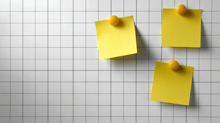 Yellow note sticky note grid whiteboard square pattern planning office organization minimalist reminder. Yellow note sticky note grid whiteboard square pattern planning office organization