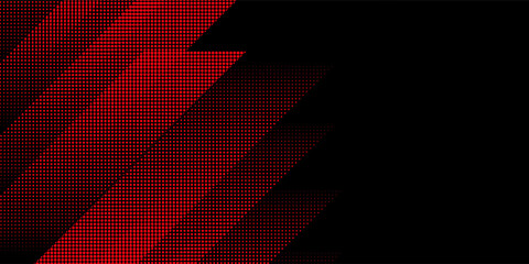 Dynamic Red Halftone Dots Background. futuristic technology concept