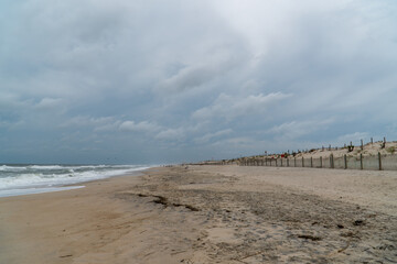 Windy Overcast Beach at Assateague Island National Seashore