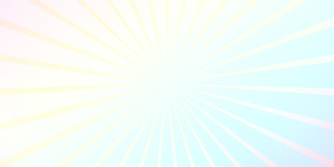 Obraz premium Pastel hologram background with sunbursts vector illustration. Holographic abstract digital modern horizontal pattern with geometric ornament of lines with vibrant and energetic effect.