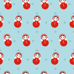 Seamless tumbler toys with simple flowers