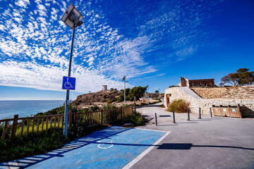 La Malladeta Lookout under a Cirrus Sky, Villajoyosa