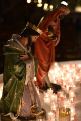 Obraz premium Santons de la crèche de Noël