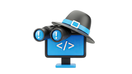 Code Inspector with Binoculars and Hat