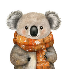 Watercolor Koala Clipart ,high-quality, high resolution. Perfect for invitations, greeting cards, nursery decor, scrapbooking