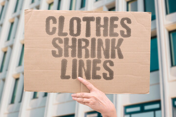 "Clothes Shrink Lines" Soft knits and loose cuts soften outlines. CLOTHES. SOFT. LOOSE. OUTLINE. IMAGE. © AndriiKoval