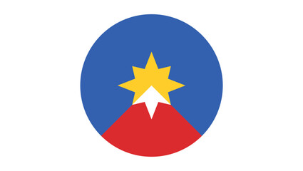 Pocatello City logo, flat color illustration