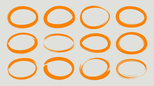 Random Orange Shapes
