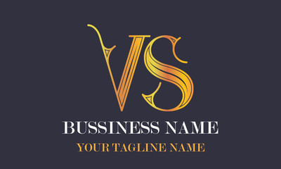 VS V Vs initial logo | initial based abstract modern minimal creative logo, vector template image. luxury logotype logo, real estate homie logo. typography logo. initials logo