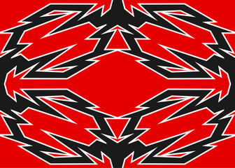 Abstract background with geometric tribal pattern