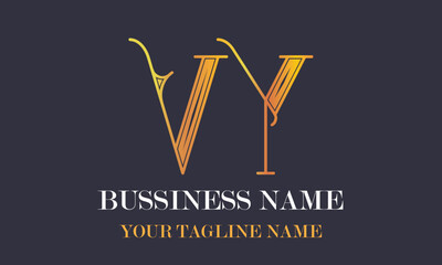 VY V Vy initial logo | initial based abstract modern minimal creative logo, vector template image. luxury logotype logo, real estate homie logo. typography logo. initials logo