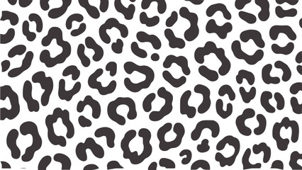 Monochrome irregular black leopard spot seamless texture pattern 1 © Mehedi
