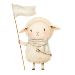 Watercolor sheep. Perfect for adding a cozy, rustic touch to any creative project, these high-quality PNG files are ideal for invitations, greeting cards, nursery art, scrapbooking