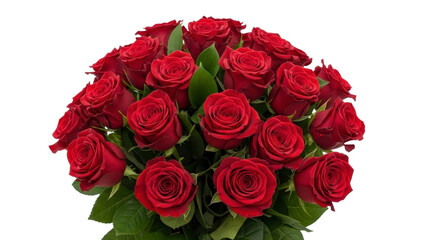 Obraz premium Bouquet of Red Roses, PNG Image on a Transparent Background
