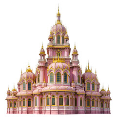Opulent Pink Gold Palace Ornate Architecture
