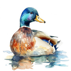 high-quality watercolor Mallard duck.perfect for enhancing your design projects. Ideal for wildlife-themed designs, nature prints, greeting cards, and digital projects
