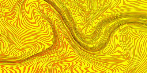 Colorful psychedelic background made of interweaving curved shapes. Illustration