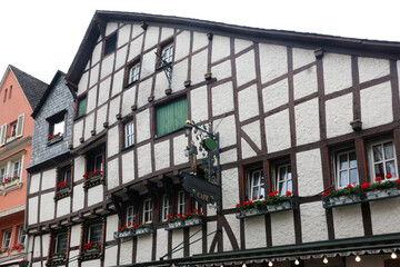 Street in Bernkastel-Kues in Germany	