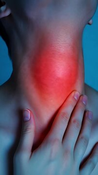 3D Anatomy of Throat Pain and Tonsillitis Inflammation