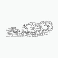 vector drawing of a Christmas design