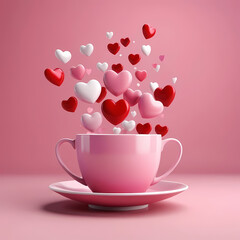 cup of coffee with heart