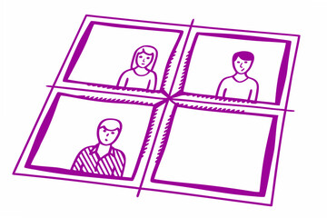 Flat Vector SWOT Matrix with Four Equal Quadrants &mdash; Clean Business Infographic Design