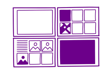 Flat Vector SWOT Matrix with Four Equal Quadrants &mdash; Clean Business Infographic Design