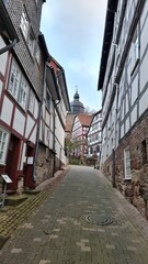 street in the old town of gudensberg