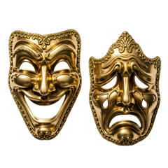 Golden Comedy & Tragedy Theater Masks