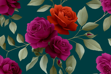 A vibrant and elegant arrangement of colorful roses set against a deep background, symbolizing beauty, romance, and the artistry of floral design in nature.