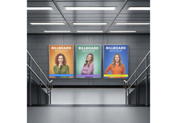 Subway Billboard Mockup 200