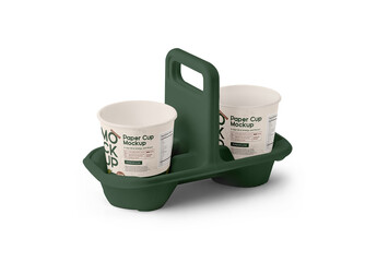 Paper Cups Mockup