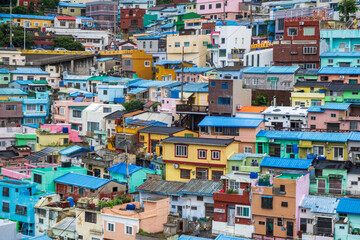  Busan, Korea - 02 Sep, 2025 - Colorful hillside houses of Gamcheon Culture Village in Busan, South Korea, vibrant urban landmark and popular travel destination for culture and art. © Saigonese
